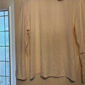 Chico's ivory Long Sleeve Turtleneck Tee